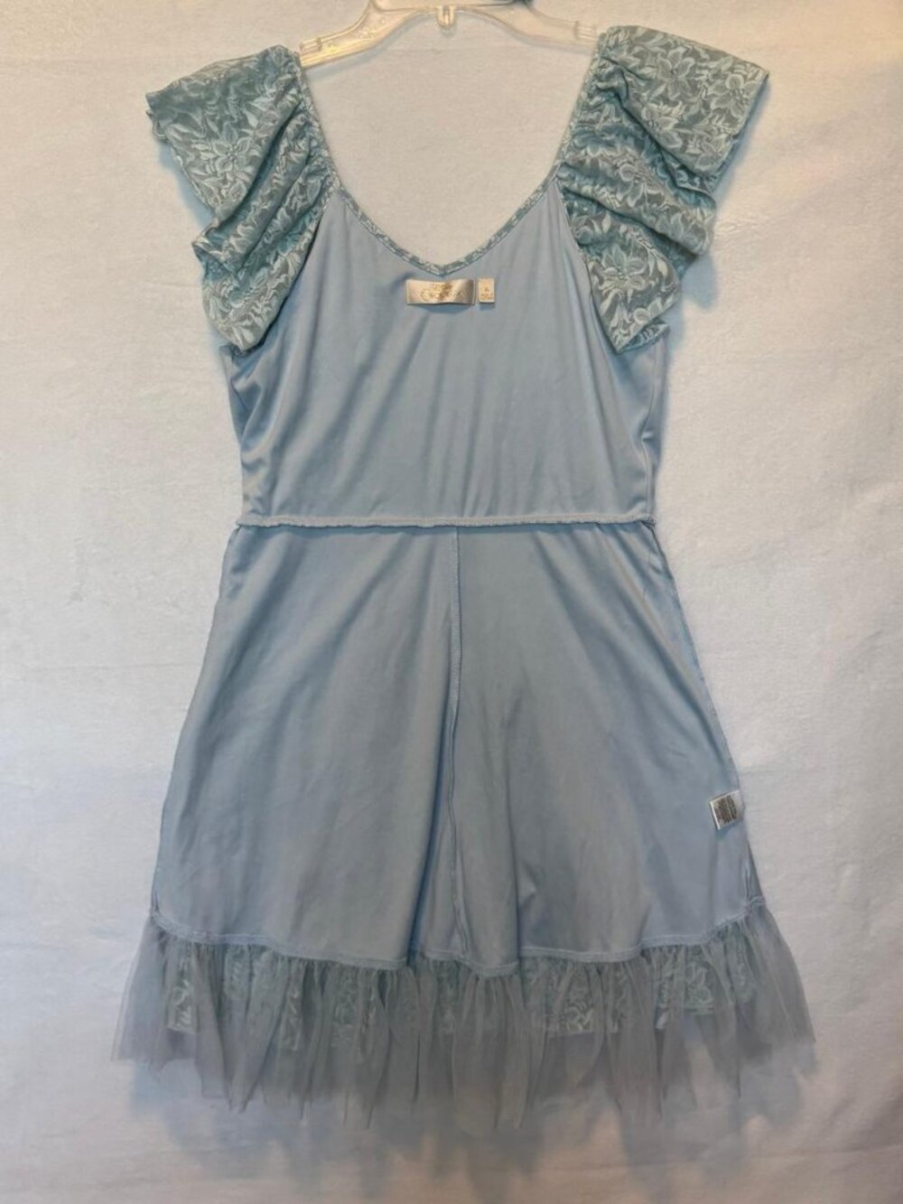 Lace Dress Blue Large